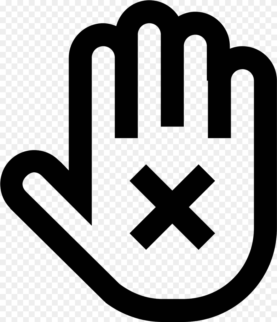 Stop Hand Icon Disclaimer Icon, Gray Free Png Download
