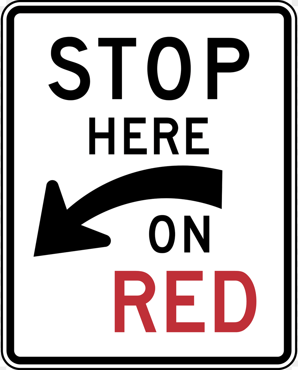 Stop Here On Red Pennsylvania Florida Clipart, Sign, Symbol, Road Sign Free Png Download