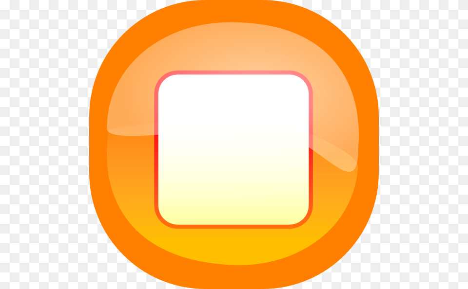 Stop Icon Orange Transparent, Disk, Text Free Png
