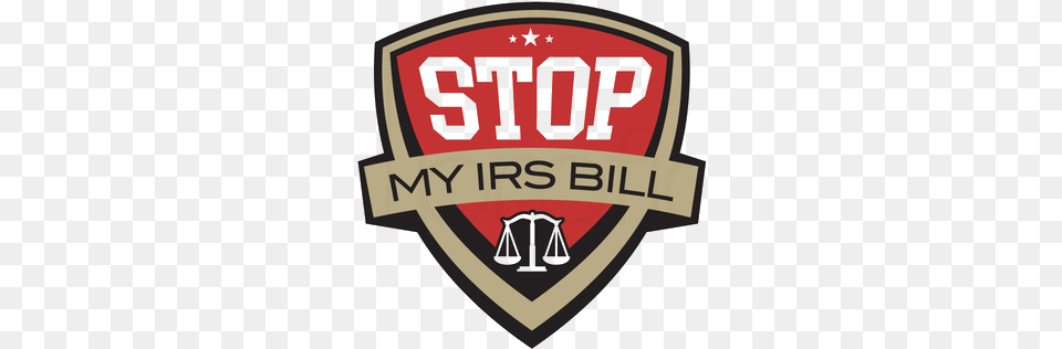 Stop My Irs Bill Tax Resolution Services, Badge, Logo, Symbol, Food Free Png Download
