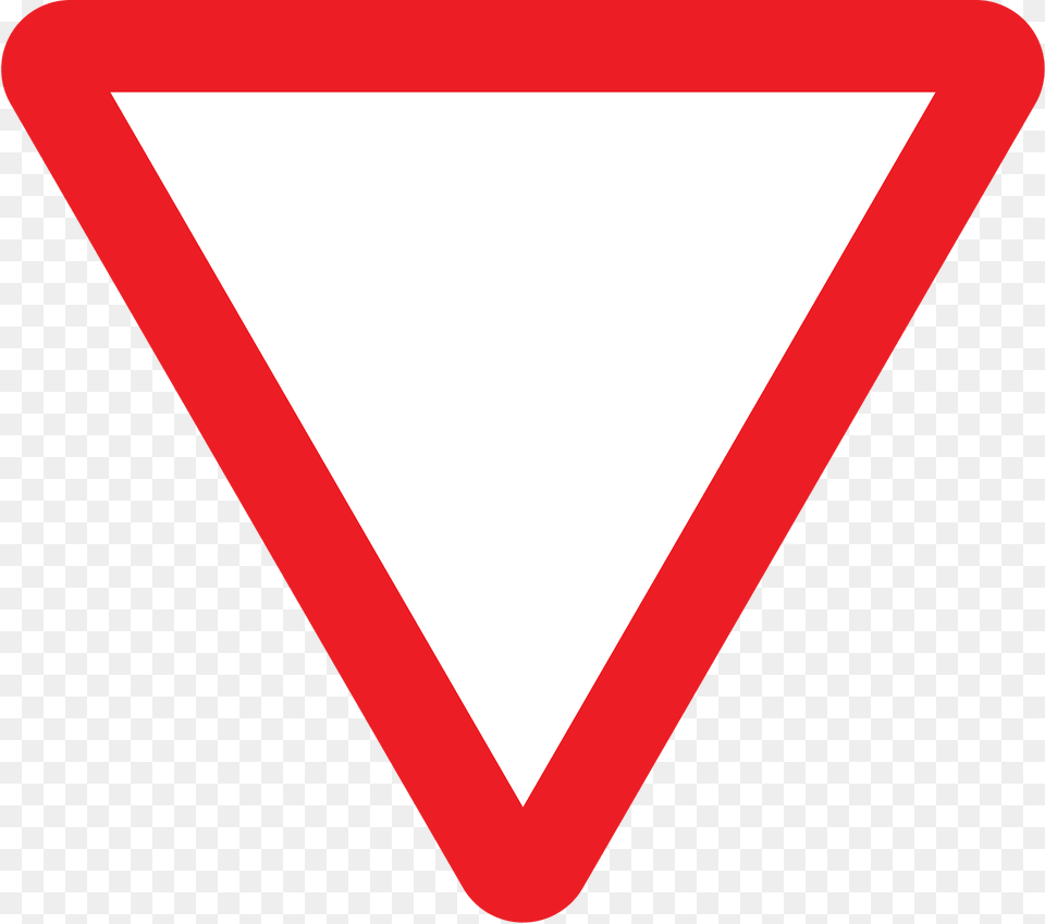 Stop Or Give Way Ahead Clipart, Sign, Symbol, Triangle, Road Sign Free Png
