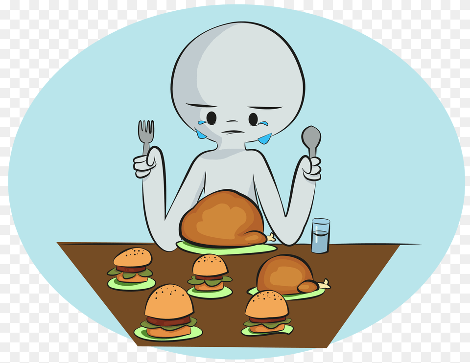 Stop Over Eating Disorders Clip Art Cliparts, Cutlery, Fork, Spoon, Burger Free Png Download