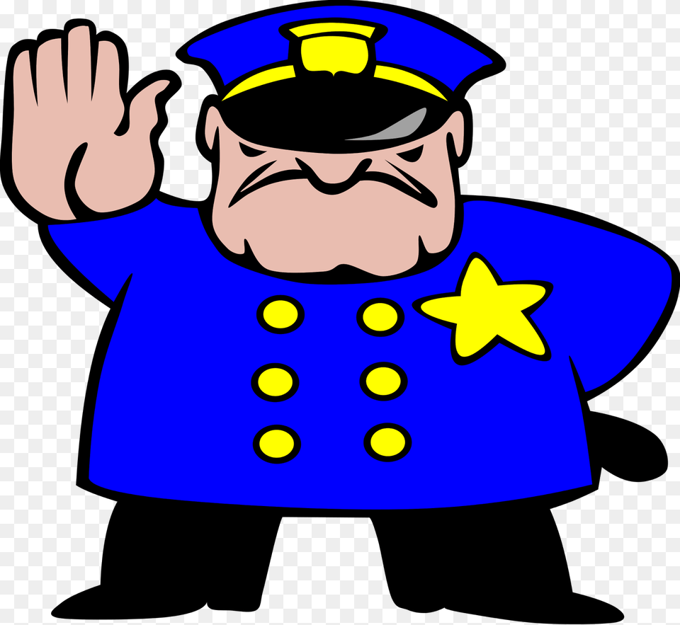 Stop Person Cliparts, Baby, Captain, Officer, Face Free Png