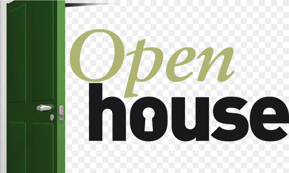 Stop Renting Own Your Home Green Open House Sign, Door, Text Png Image