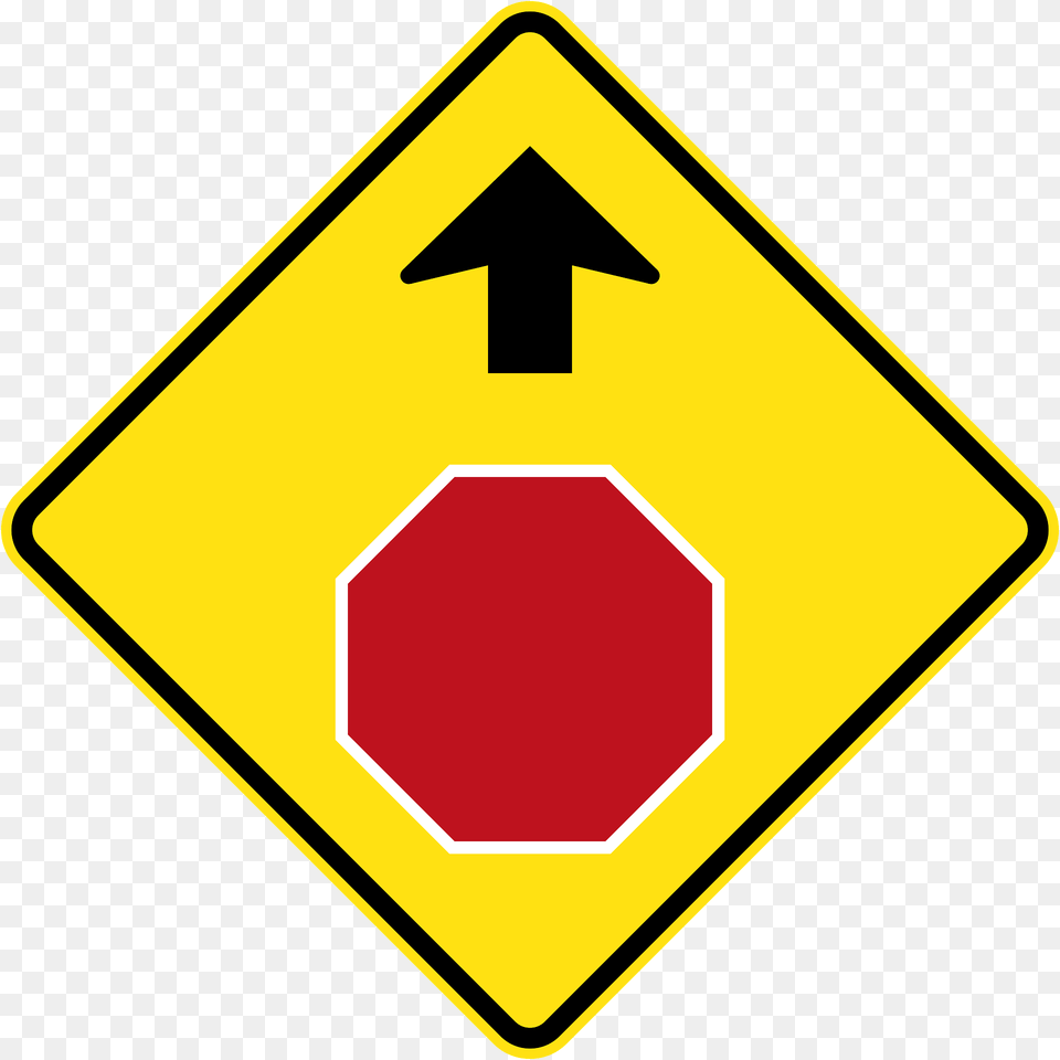 Stop Sign Ahead Sign In Australia Clipart, Road Sign, Symbol, Stopsign Free Png