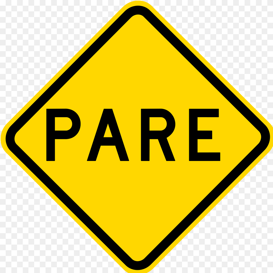 Stop Sign Ahead Sign In Brazil Clipart, Road Sign, Symbol, Blackboard Free Png Download