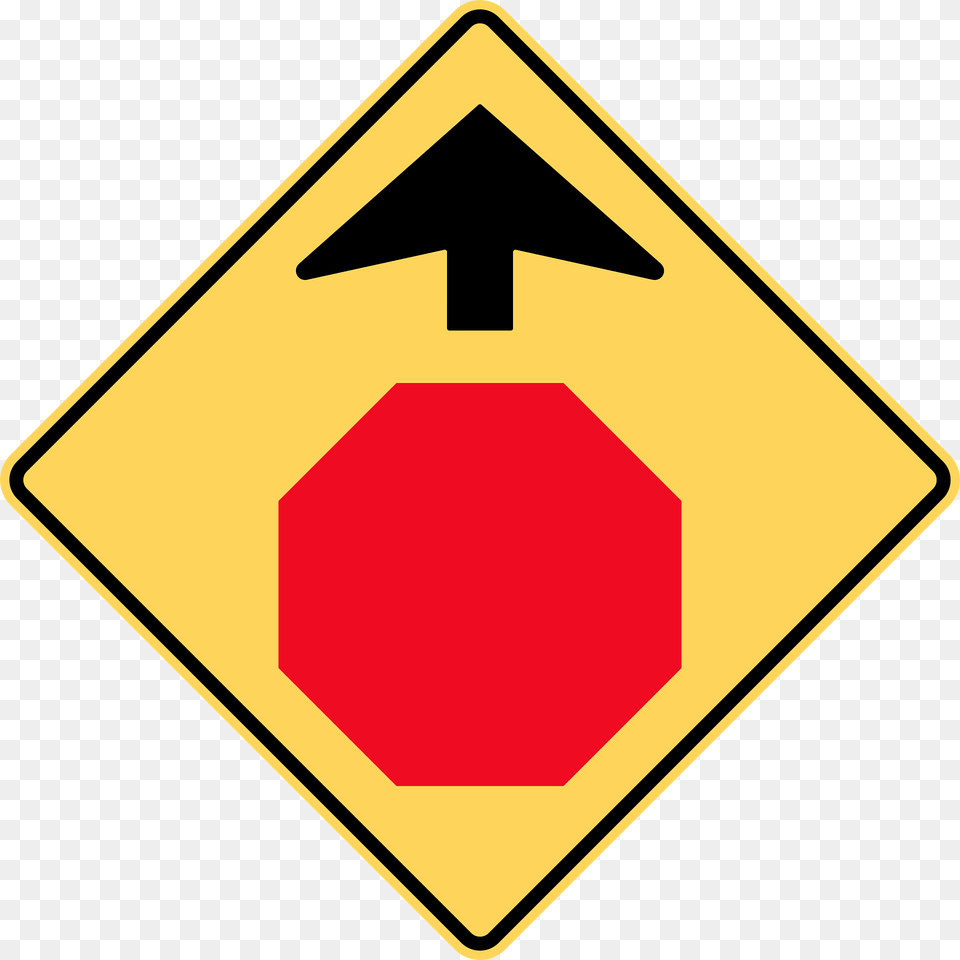Stop Sign Ahead Sign In British Columbia Clipart, Road Sign, Symbol, Stopsign Free Png