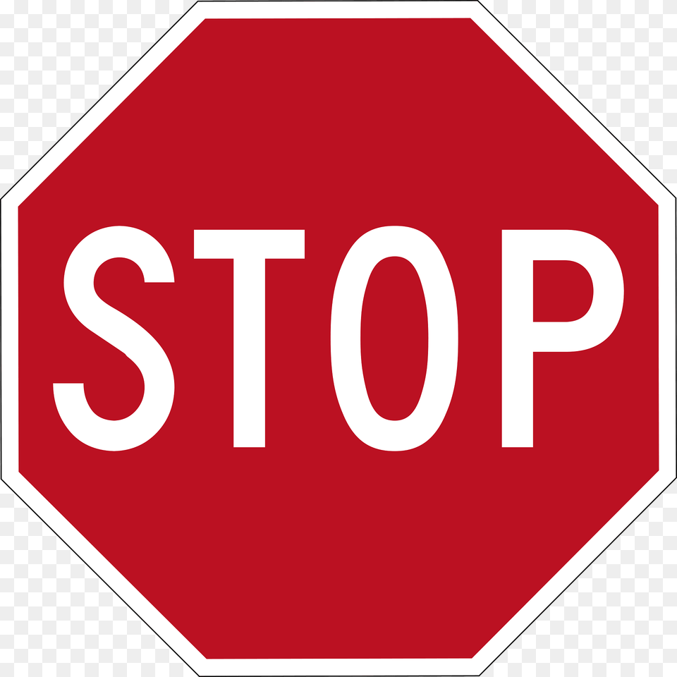 Stop Sign Ahead Sign In Indonesia Clipart, Road Sign, Symbol, First Aid, Stopsign Png Image