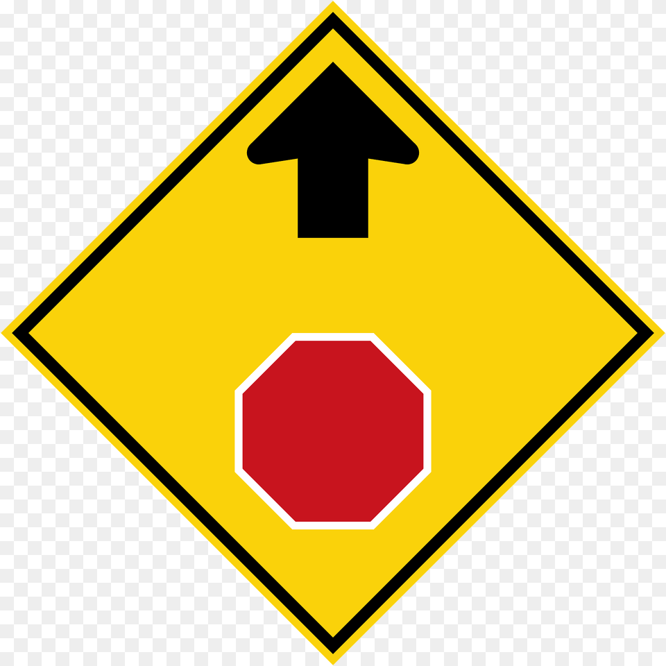 Stop Sign Ahead Sign In Malaysia Clipart, Symbol, Road Sign Free Png Download