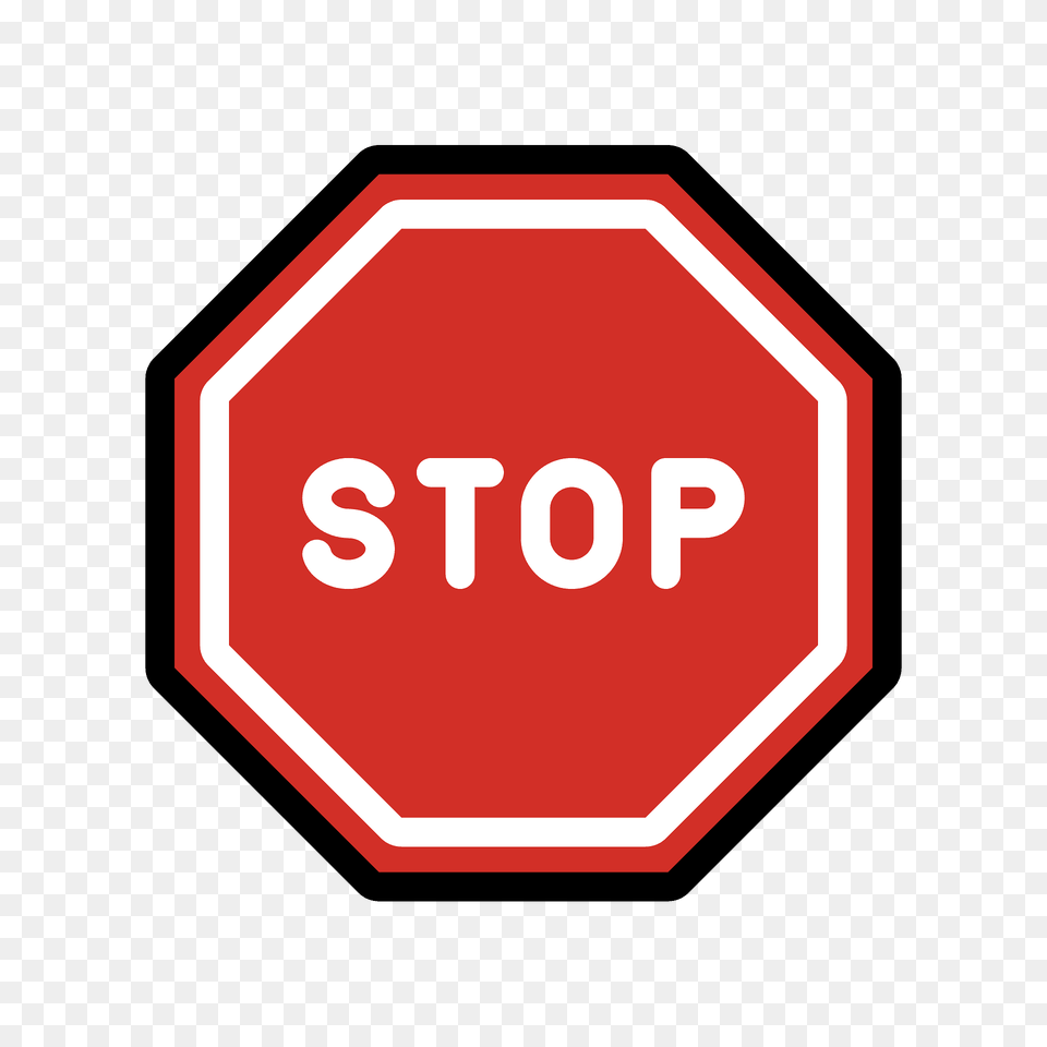 Stop Sign Emoji Clipart, Road Sign, Stopsign, Symbol, Food Png Image
