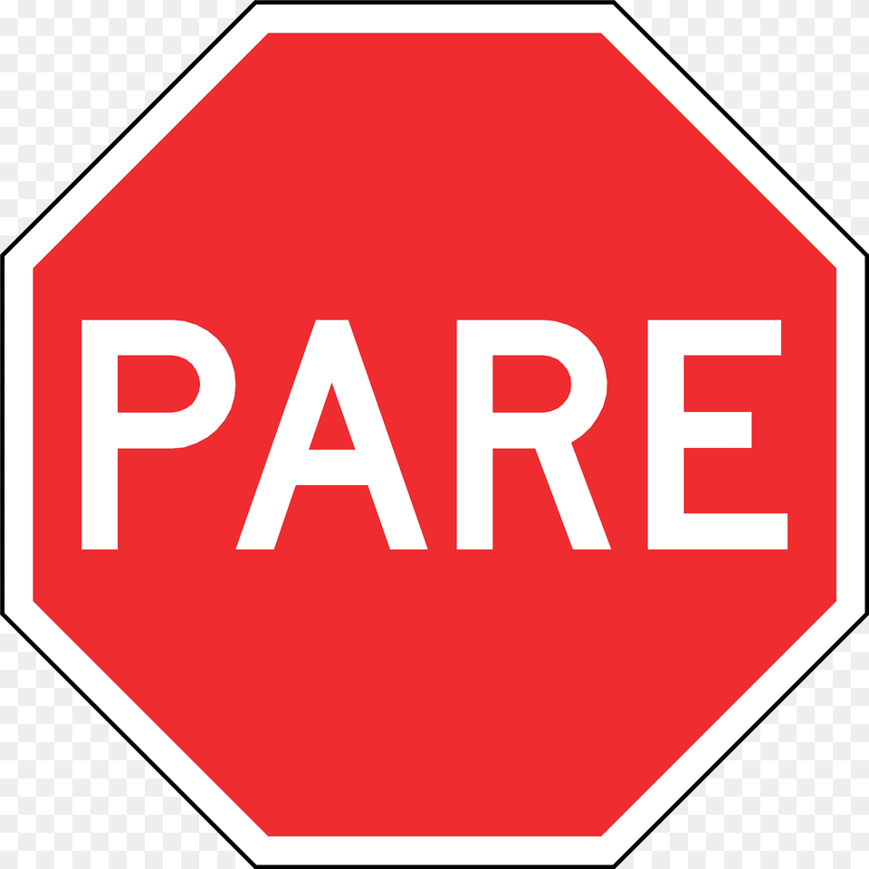 Stop Sign In Chile Clipart, First Aid, Road Sign, Symbol, Stopsign Free Png