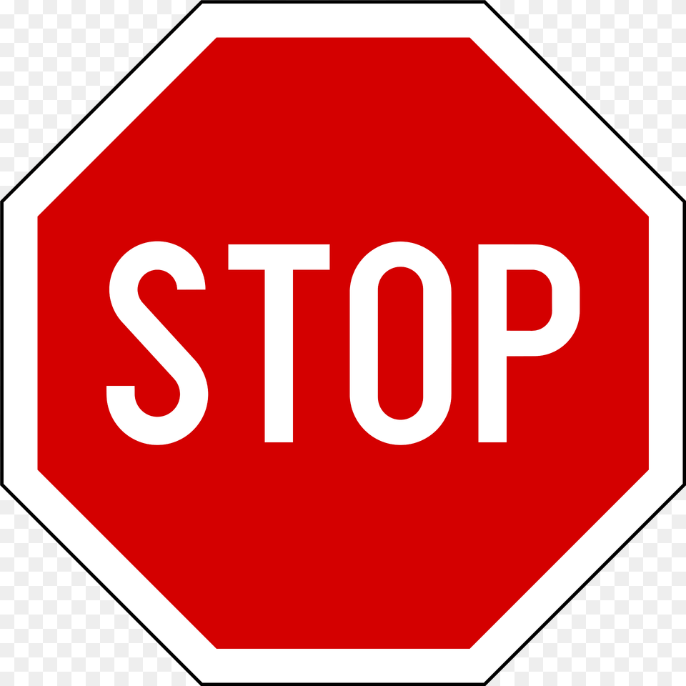 Stop Sign In Slovenia Clipart, Road Sign, Symbol, Stopsign, First Aid Free Png Download