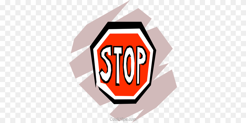 Stop Sign Royalty Vector Clip Art Illustration, Road Sign, Symbol, Stopsign, Ammunition Png Image