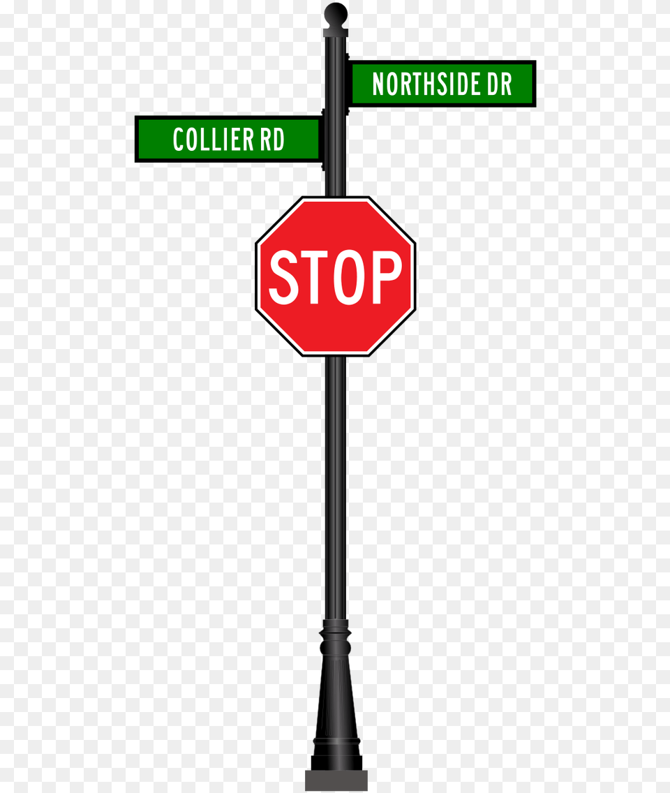 Stop Sign With Street Sign, Road Sign, Symbol, Stopsign Free Transparent Png