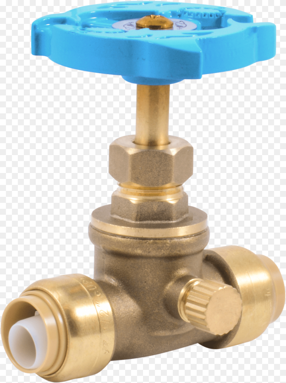 Stop Valve With Drain, Bronze, Smoke Pipe Free Png Download