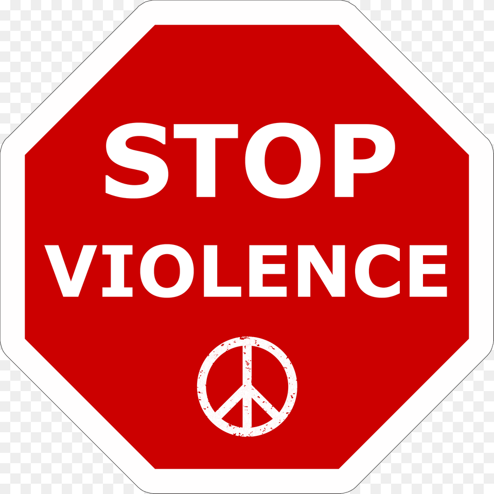 Stop Violence Sign Clipart, Road Sign, Symbol, First Aid, Stopsign Free Transparent Png