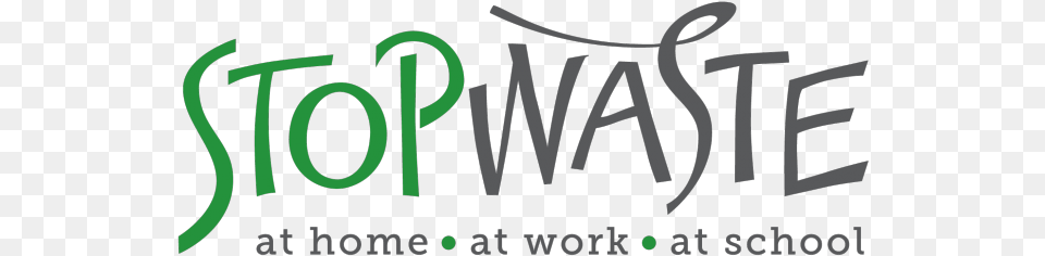 Stopwaste Logos Home Work School Stopwaste Logo, Light, Green, Text Png Image