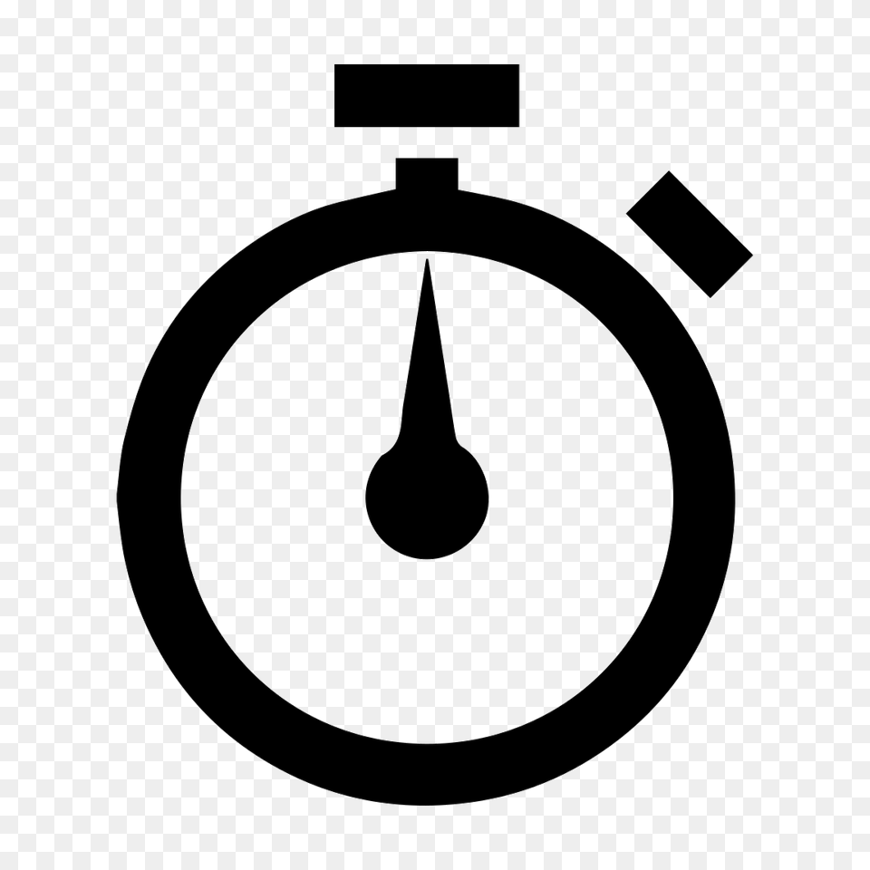 Stopwatch, Stencil Free Png Download