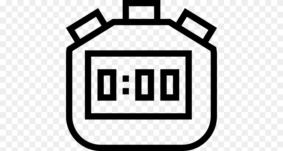 Stopwatch, Gray Png Image