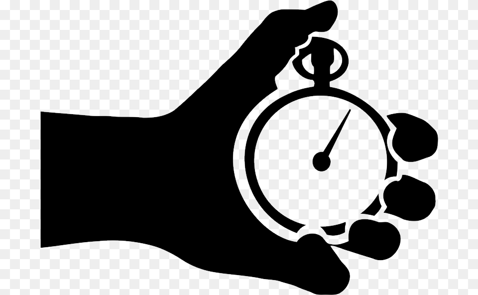 Stopwatch, Stencil Free Png Download