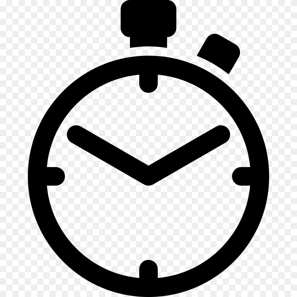 Stopwatch, Gray Png Image