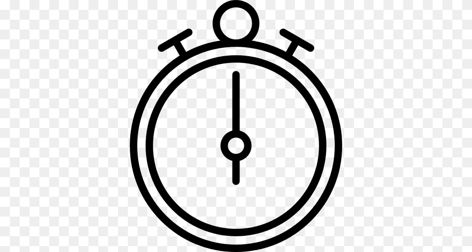 Stopwatch Icon, Gray Png Image