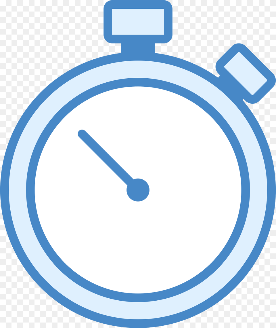 Stopwatch Icon Blue Stopwatch Icon, Mace Club, Weapon Free Png Download