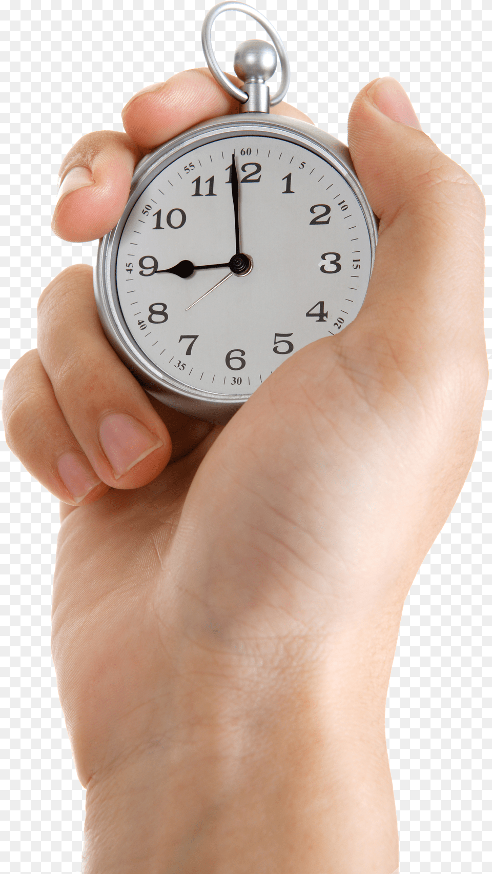 Stopwatch Transparent Wrist Hand Holding Clock Free Png Download