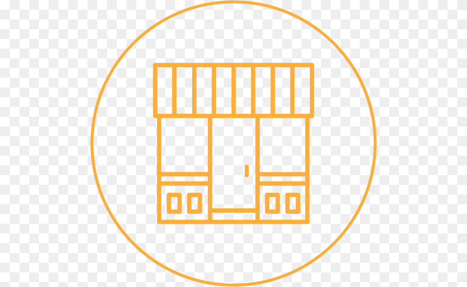 Store Icon Orange Sports Store Icon, Closet, Cupboard, Furniture, Disk Free Transparent Png
