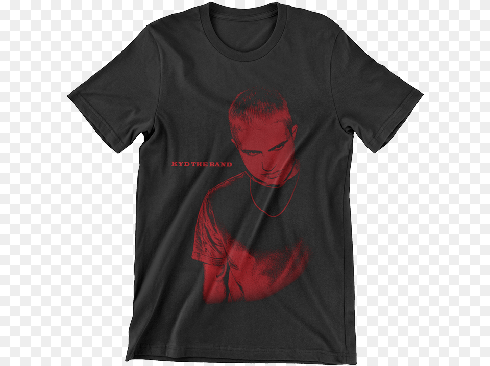 Store U2014 Kyd The Band Red Shirt, Clothing, T-shirt, Face, Head Free Transparent Png