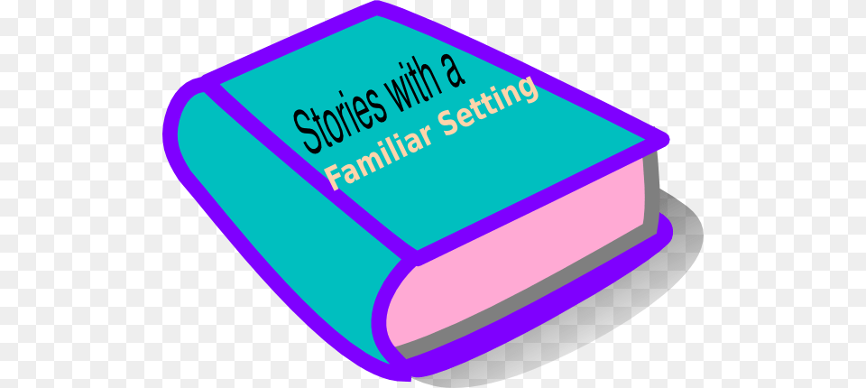 Stories With A Familiar Setting Book Clip Art, Publication, Text, Disk Png Image