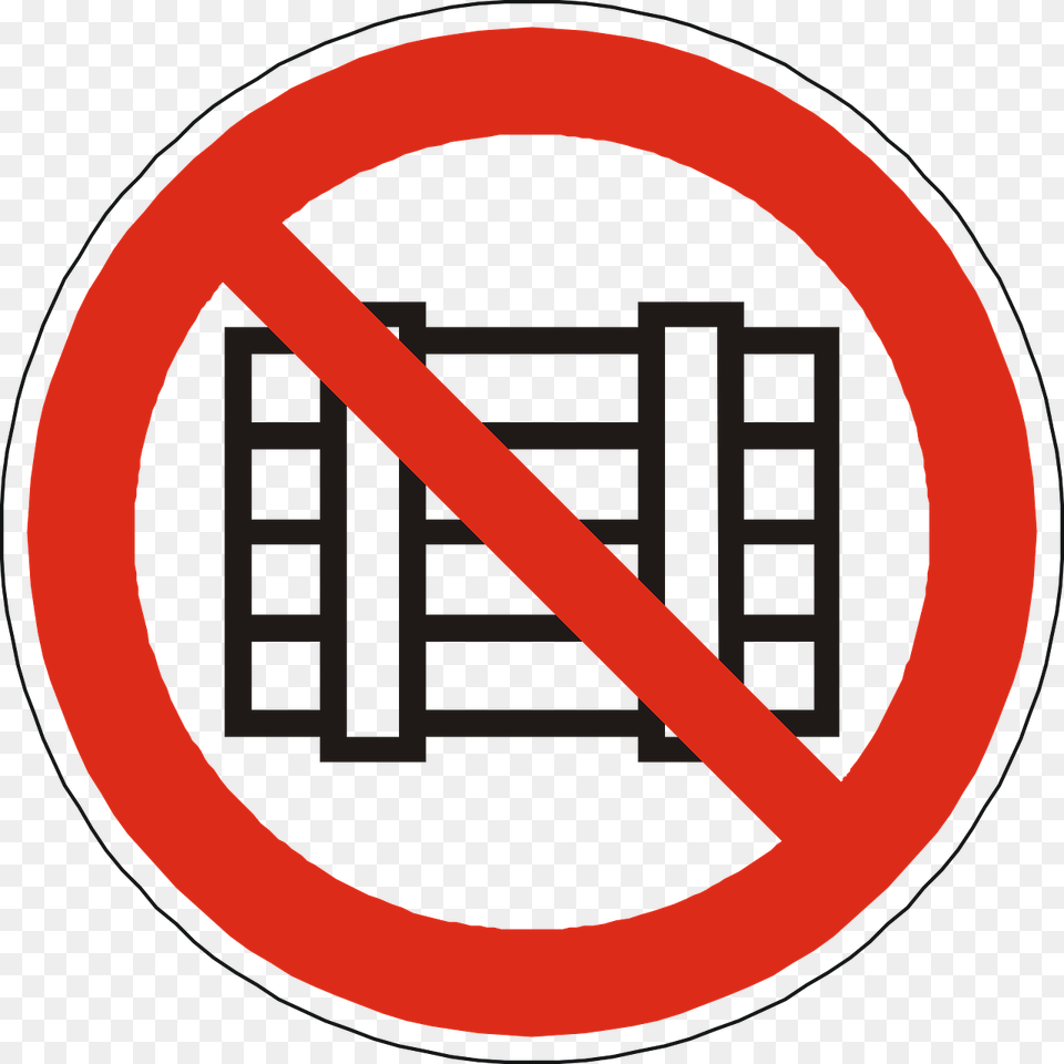Storing Placing Prohibited Photo Do Not Store Sign, Symbol, Road Sign, Disk Free Png Download