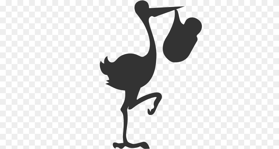 Stork, Silhouette, Animal, Kangaroo, Mammal Png