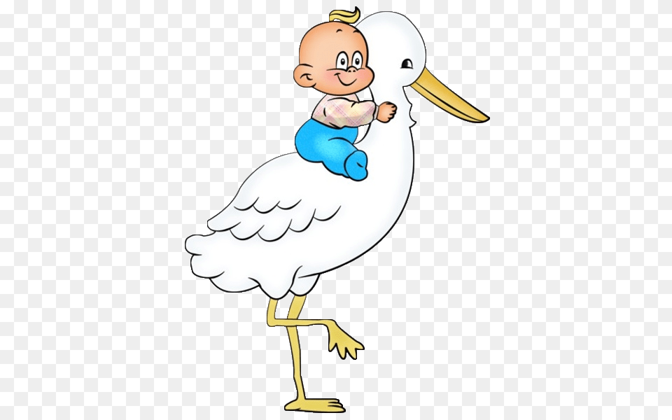 Stork Carrying Baby Boy Cartoon Clip Art Images Aisty Baby, Animal, Beak, Bird, Waterfowl Png Image