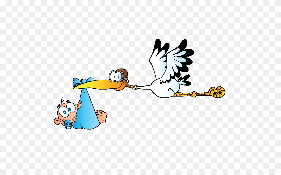 Stork Carrying Baby Boy Cartoon Clip Art Images Artwork Of Birds, Clothing, Hat, Person, Face Free Png