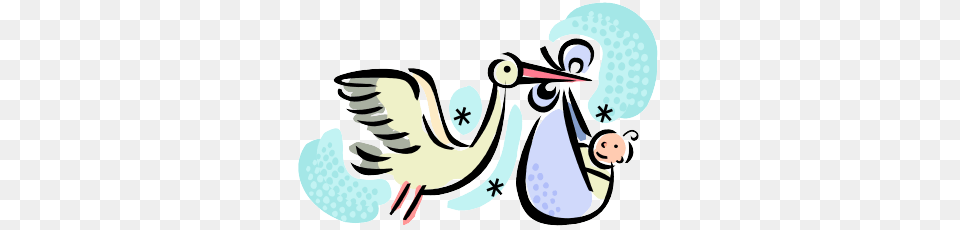 Stork Clipart Baby Carrier, Animal, Bird, Waterfowl, Smoke Pipe Free Transparent Png