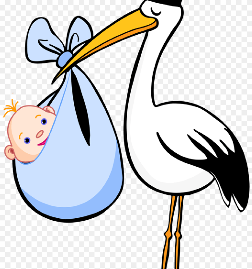 Stork Clipart Clip Art For Birth Announcements Stork Clipart, Animal, Bird, Waterfowl, Face Png Image