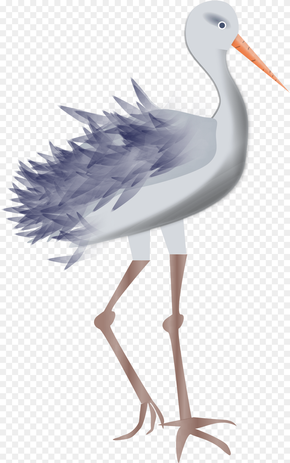 Stork Clipart Crane Bird Legs Animal, Crane Bird, Waterfowl Free Transparent Png