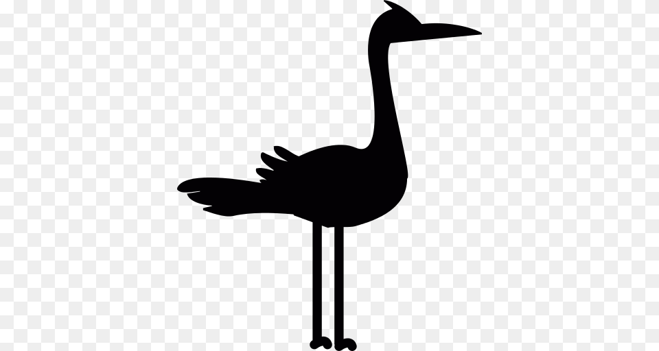 Stork Icon, Animal, Bird, Waterfowl, Crane Bird Free Png