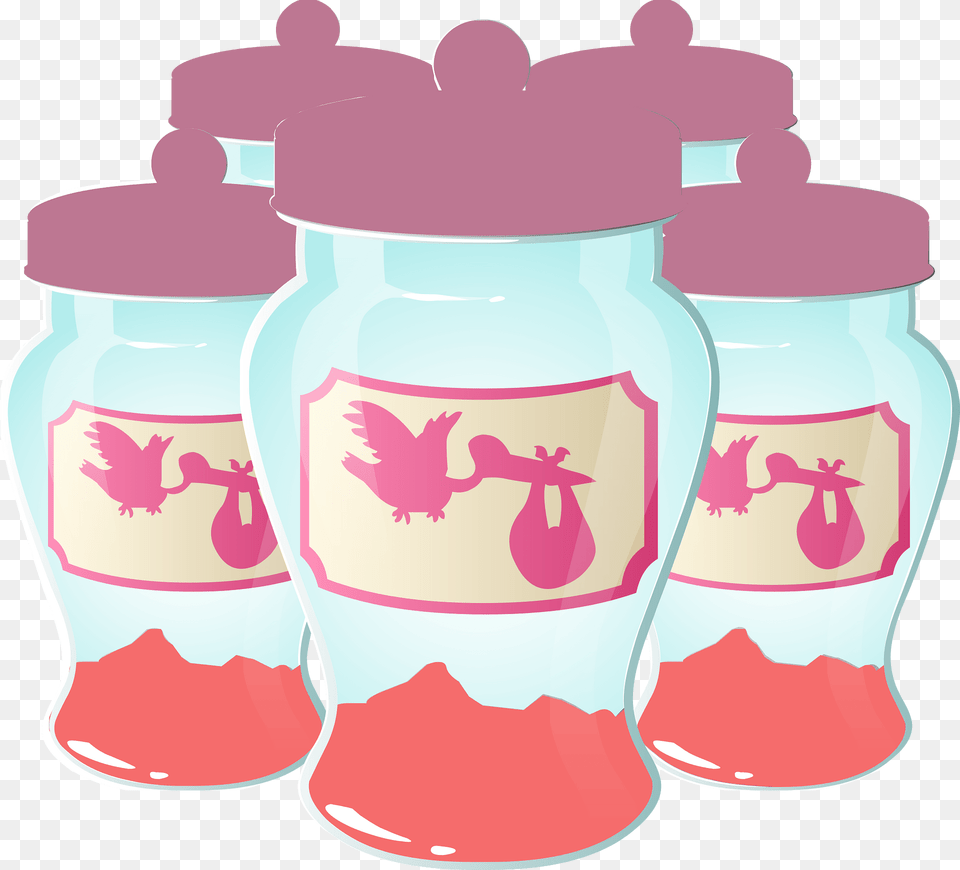 Stork Jars Clipart, Jar, Pottery Png