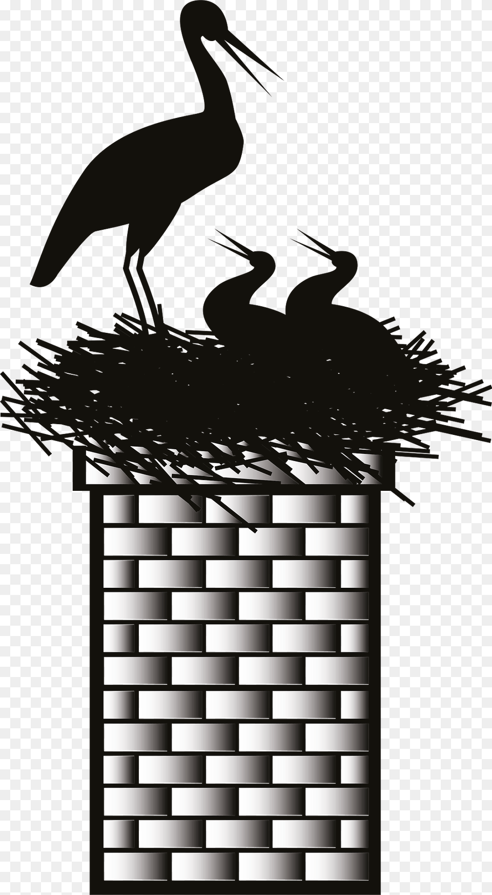 Stork Nest Clipart, Animal, Bird, Waterfowl Png Image