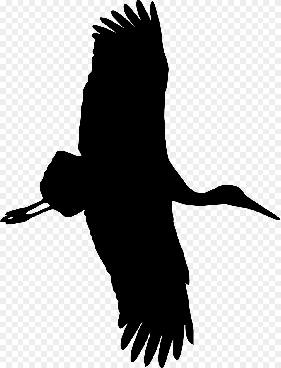 Stork Silhouette, Animal, Bird, Crane Bird, Flying Free Png Download