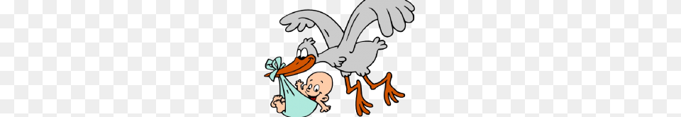 Stork With Baby Clipart History Clipart, Animal, Beak, Bird, Face Png Image