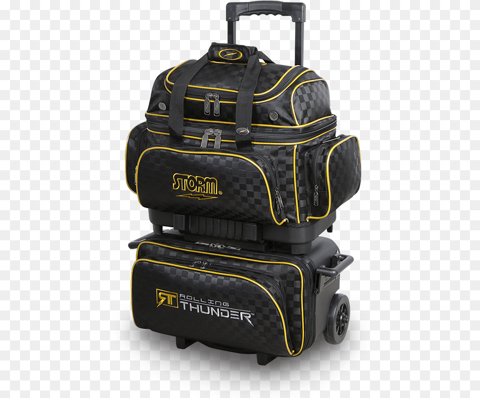 Storm 4 Ball Roller Rolling Thunder Checkered Bowling, Baggage, Suitcase Free Png