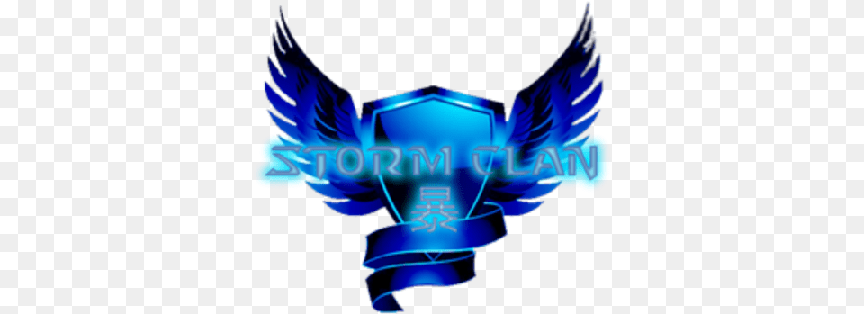 Storm Clan Logo Transparent Roblox Shield With Wings, Light, Emblem, Symbol Png Image
