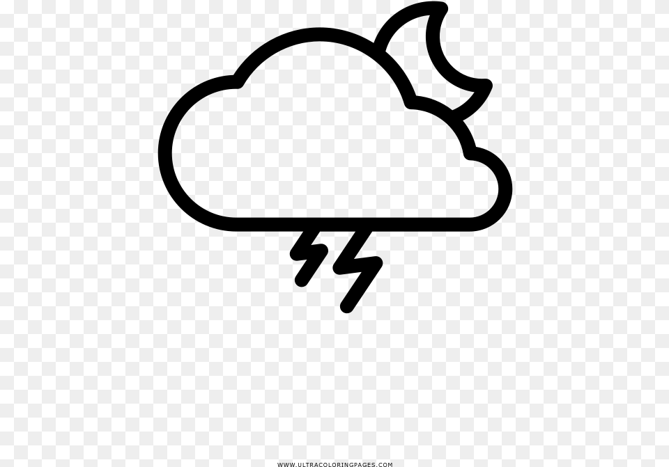 Storm Cloud Coloring, Gray Free Png