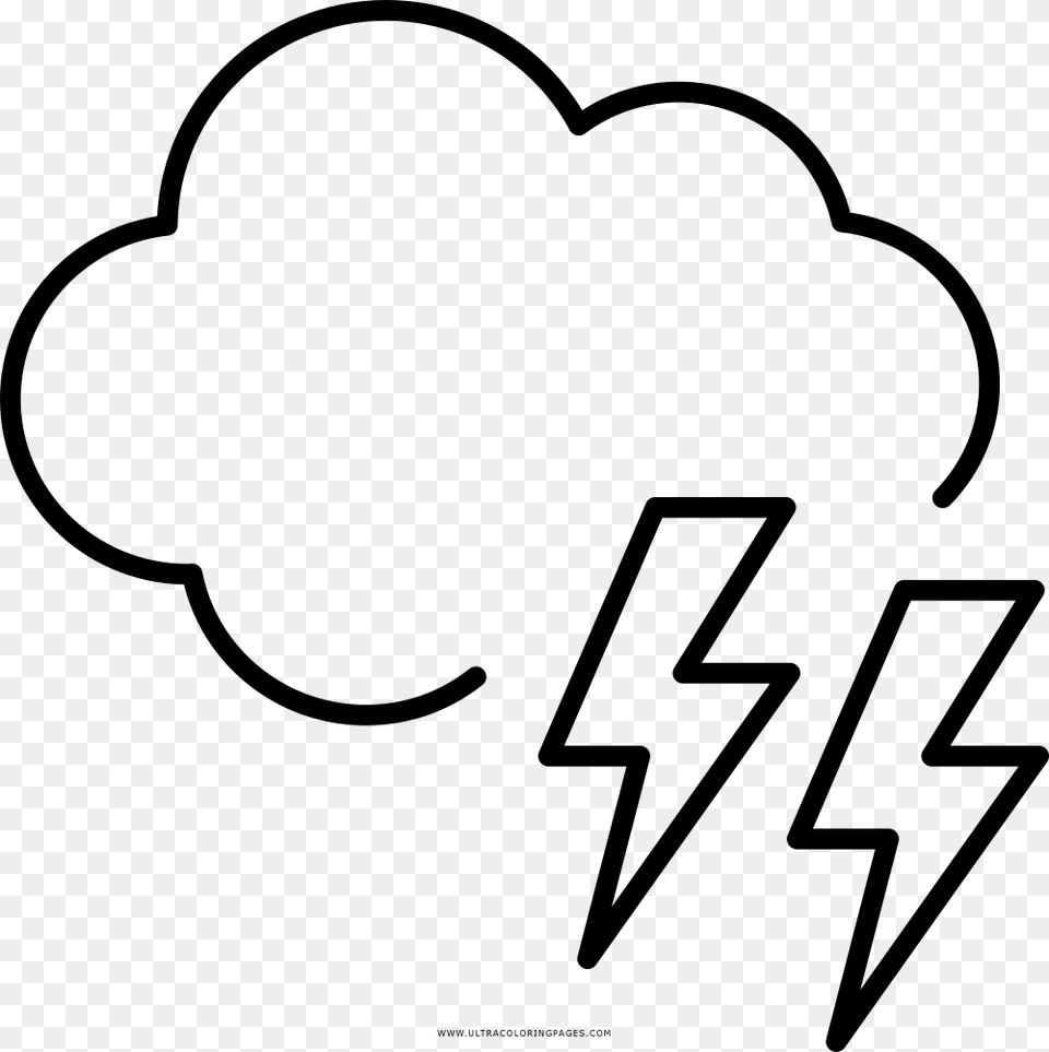 Storm Cloud Coloring, Gray Png