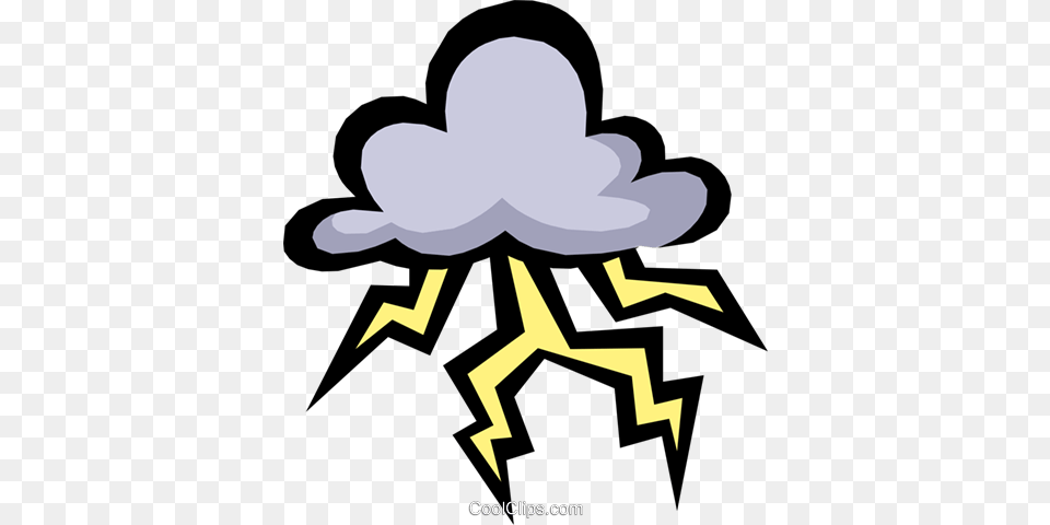 Storm Clouds Cartoon Thunder And Lightning, Symbol Free Png Download