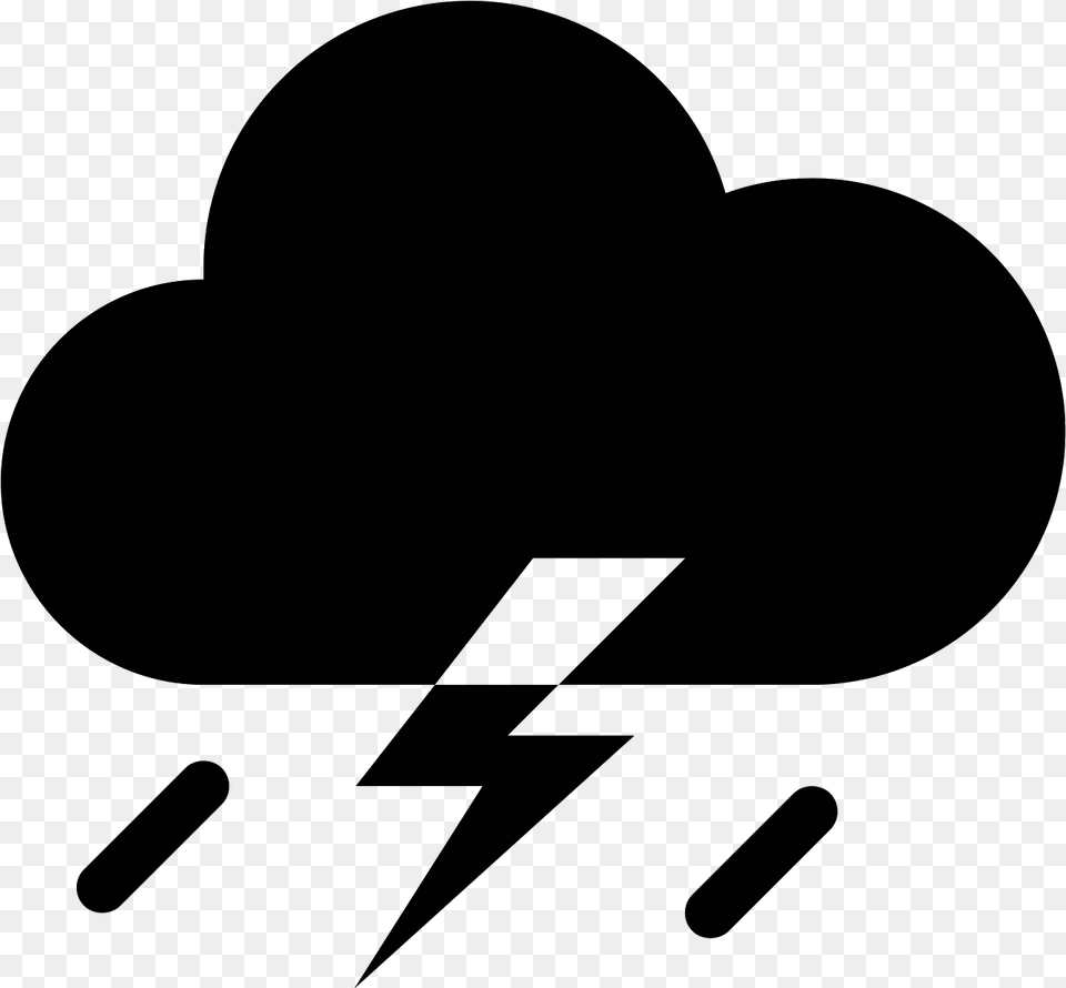 Storm Filled Icon, Gray Free Transparent Png