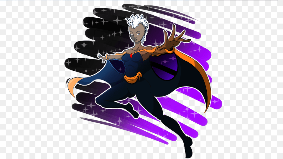 Storm From X Men Cartoon, Person, Face, Head, Purple Free Transparent Png